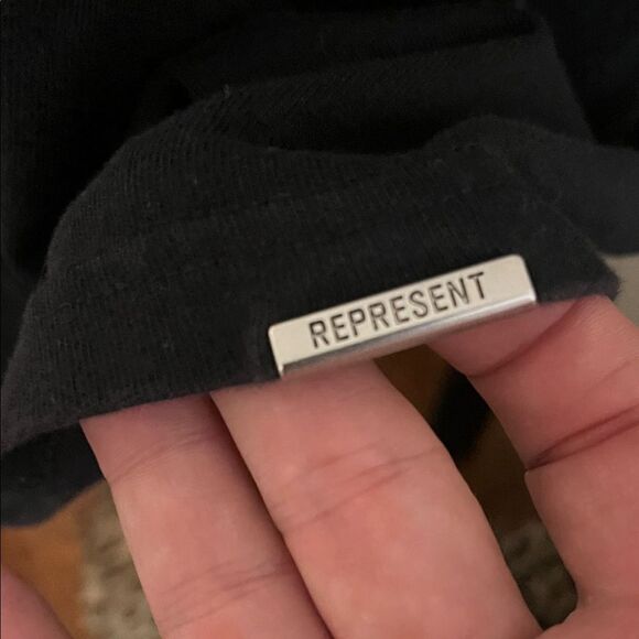 Represent Black Shark Graphic Pullover Casual T-Shirt Modern Streetwear - Picture 3 of 9